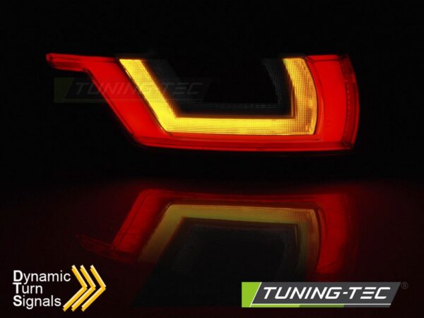 Baklykter Range Rover Evoque 11-18 Red Smoke Black Led