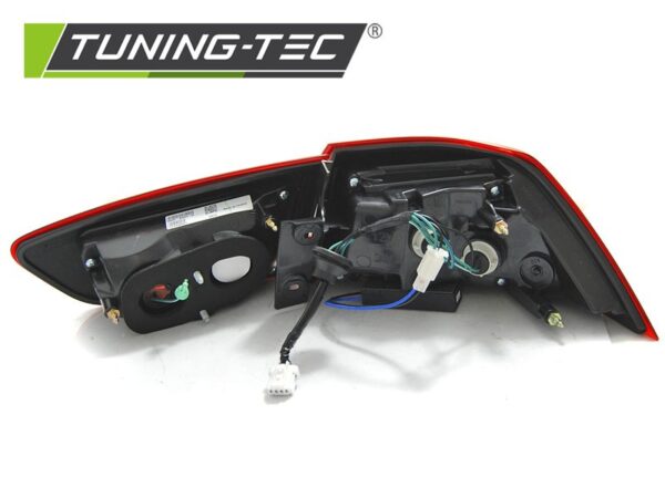 Baklykter Mitsubishi Lancer 8 Sedan 08-11 RED Smoke LED BAR