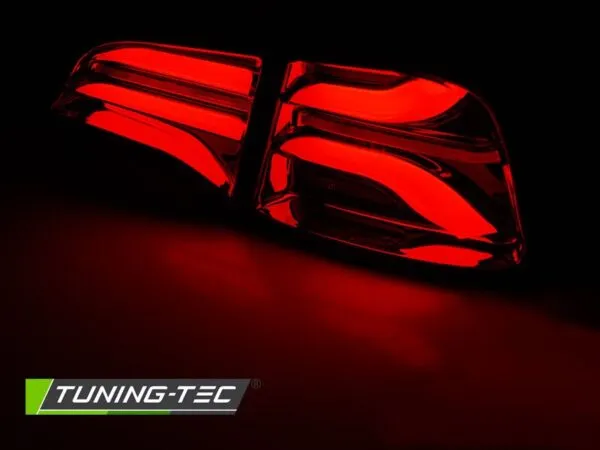 Baklykter Tesla Model 3 17- / Model Y LED BAR RØD Smoke - Bilde 4