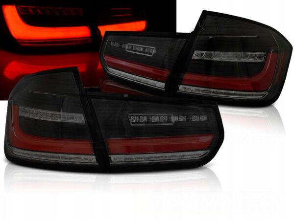 Baklykter BMW F30 11-18 Led Bar SEQ Black Smoke