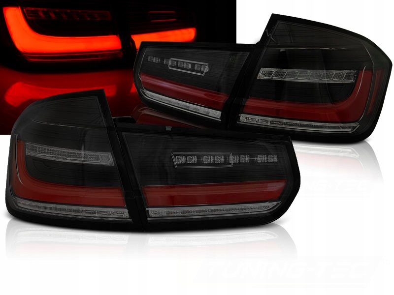Baklykter BMW F30 11-18 Led Bar SEQ Black Smoke