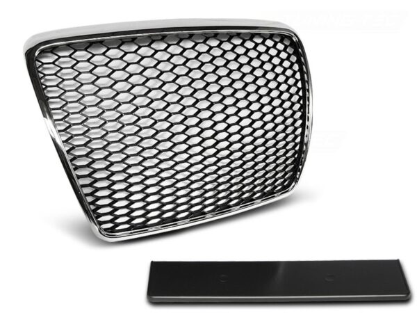 Grill Audi A6 C6 09-11 Chrome RS-Style