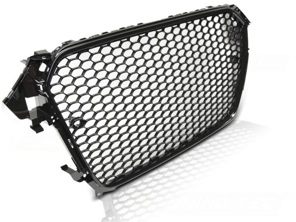 Grill Audi A4 (B8) 11.11-15 RS-Type Glossy Black Frame