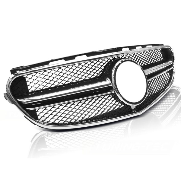 Grill Mercedes W212 13-16 E63 AMG Style Black Chrome