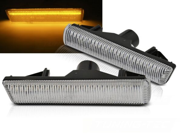 Blinklys BMW E38 94-01 Hvit LED SEQ