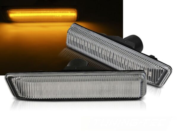 Blinklys BMW X5 E53 99-06 White Led SEQ