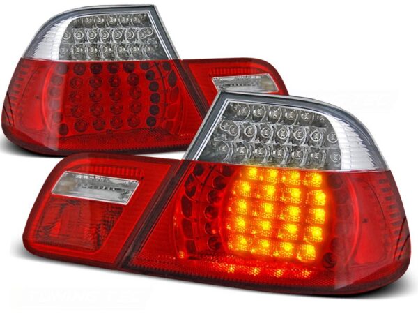 Baklykter Bmw E46 04.99-03.03 Red White Led Coupe