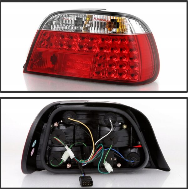 Baklykter Bmw E38 06.94-07.01 Limousine Red White Led - Bilde 4