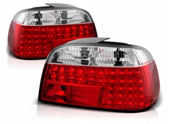 Baklykter Bmw E38 06.94-07.01 Limousine Red White Led - Bilde 2