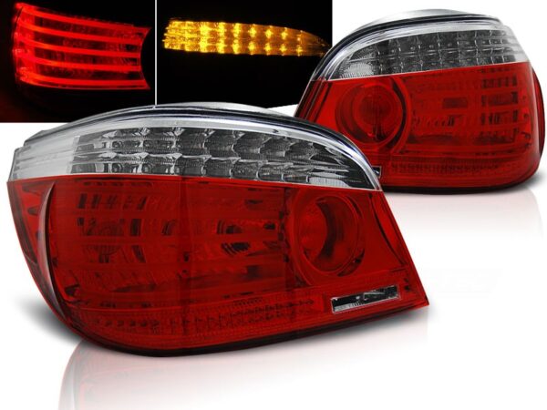 Baklykter BMW E60 07.03-07 Led Rød Hvit