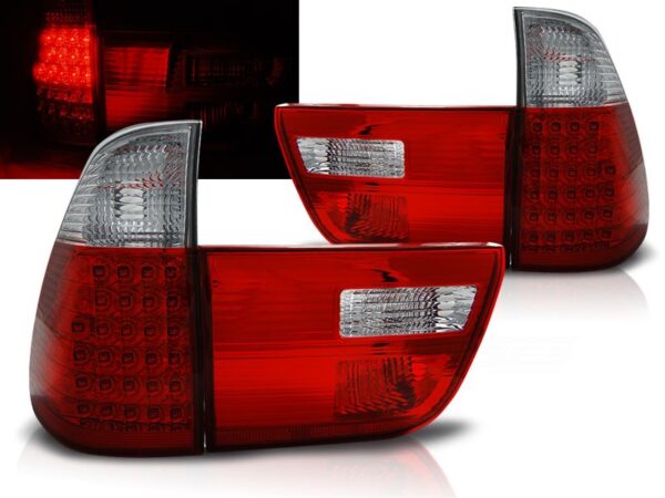Baklykter BMW X5 E53 09.99-06 Led Red White