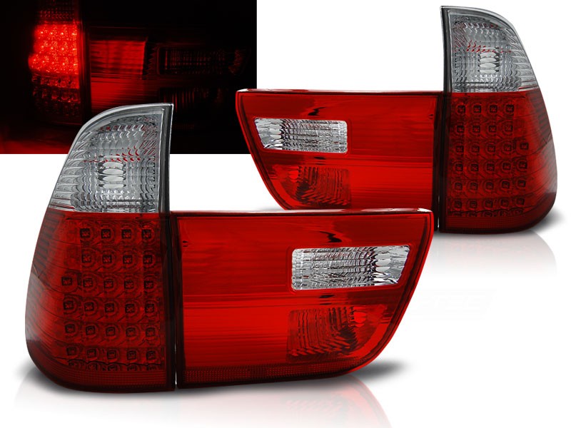 Baklykter BMW X5 E53 09.99-06 Led Red White