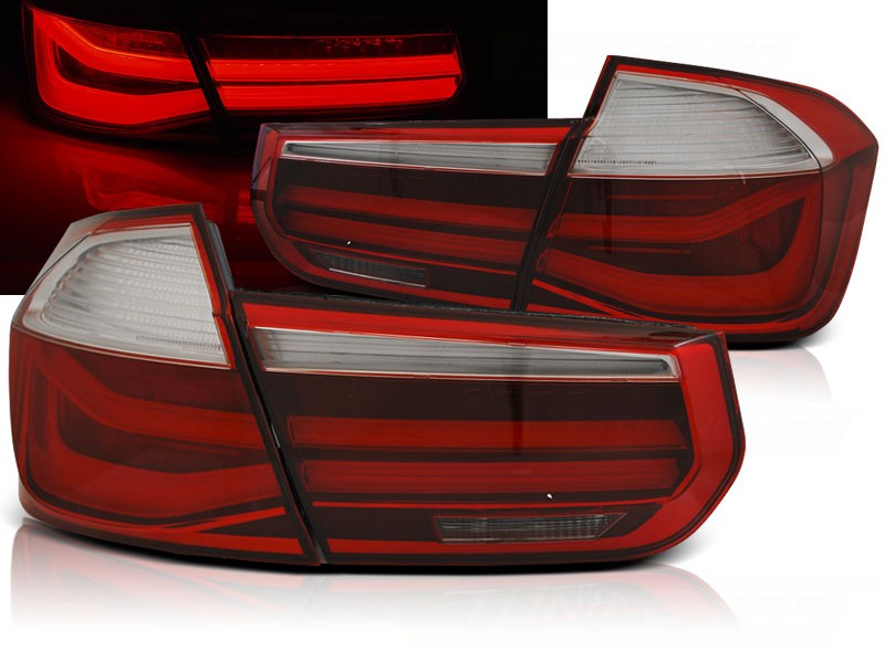 Baklykter BMW F30 11-15 Led Bar Red Smoke