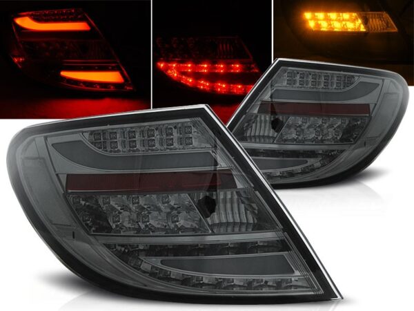 Baklykter Mercedes C-klasa W204 Sedan 07-10 LED Smoke