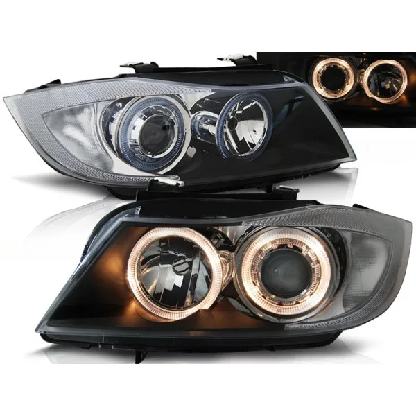 Frontlykter Bmw E90/E91 03.05-08.08 Angel Eyes