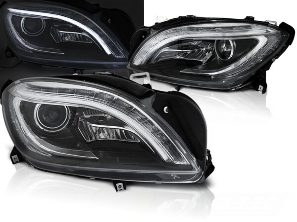 Frontlykter – Mercedes M-Klasse W166 11-15 Black Led