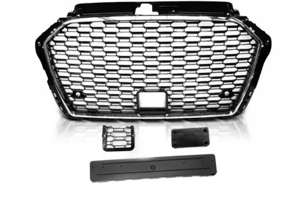 Grill Audi A3 (8V) 17- Chrome Black RS3 Style