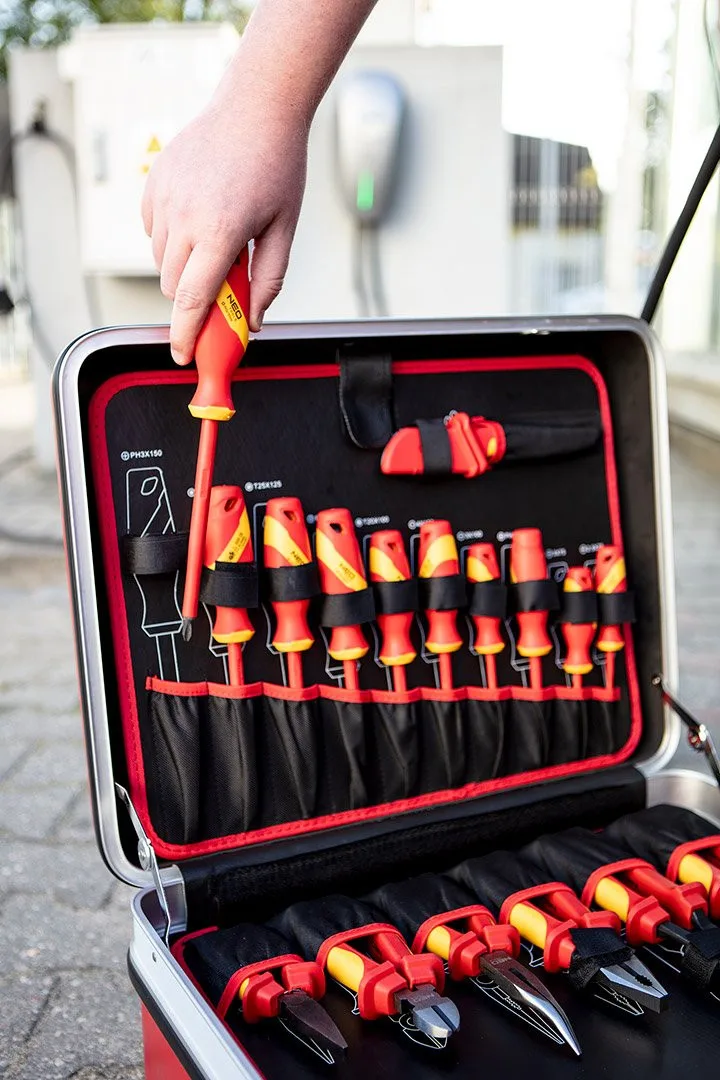 Isolert verktøysett for reparasjon av elektriske og hybridbiler, 51 deler - Bilde 10