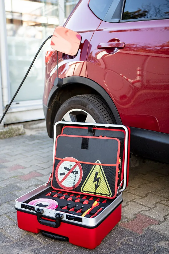 Isolert verktøysett for reparasjon av elektriske og hybridbiler, 51 deler - Bilde 2
