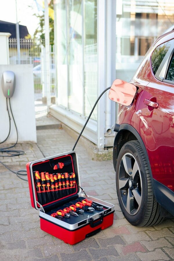 Isolert verktøysett for reparasjon av elektriske og hybridbiler, 51 deler