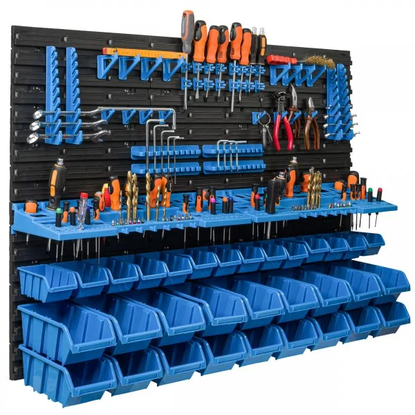 Verktøytavle 115x 78 cm med 32 Oppbevaringskasser - Bilde 2