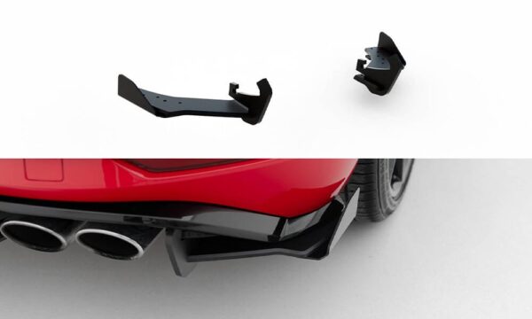 Bakfanger leppe Racing Durability med Flaps VW Golf 7 R Facelift 17-20
