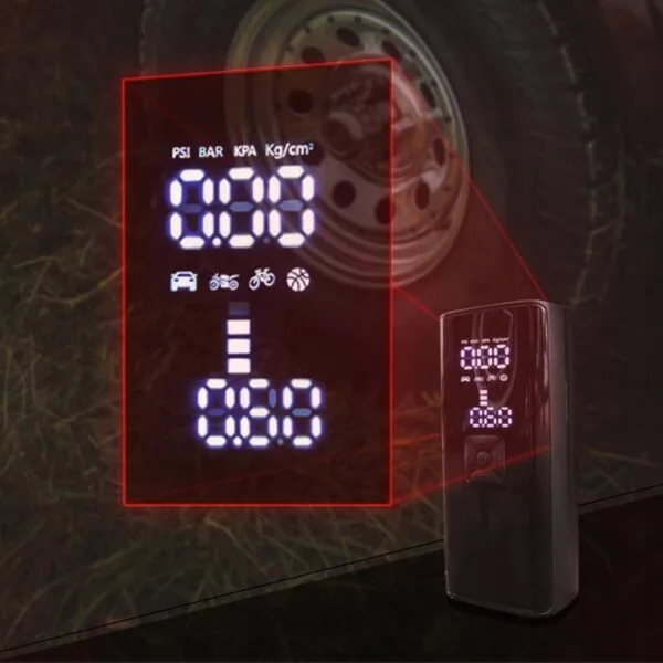 Kompressor Bærbar 12V LED