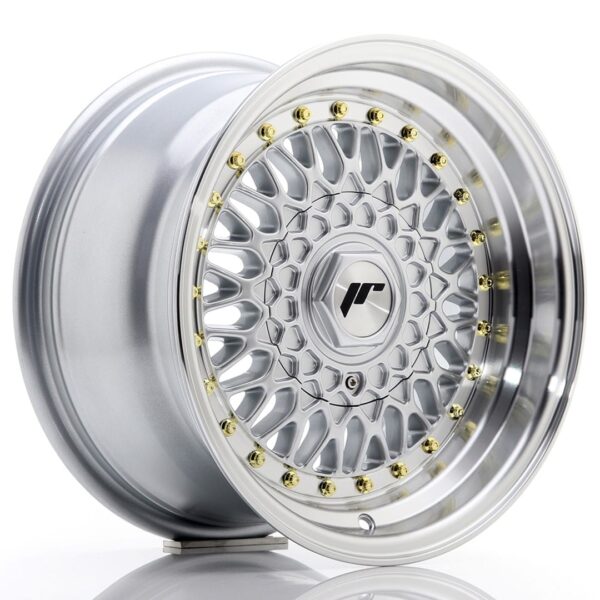 Felg Japan Racing JR9 15×8 ET20 4×100/108 sølv med bearbeidet leppe