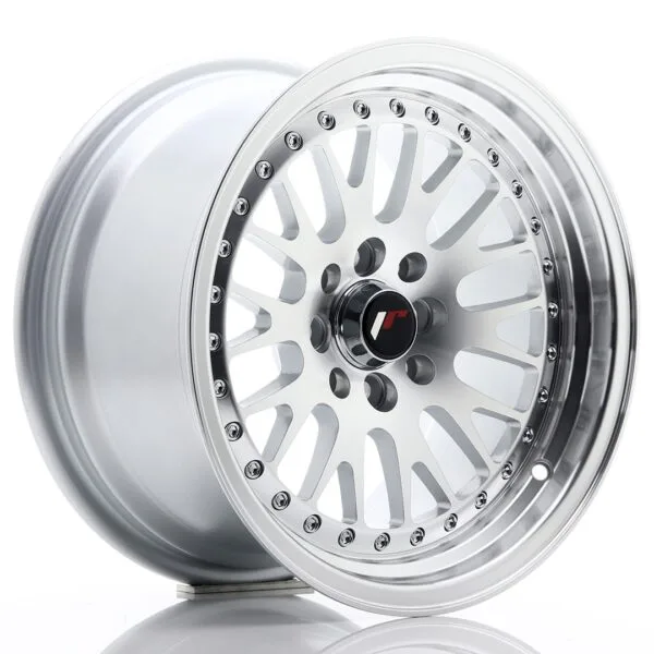 Felg Japan Racing JR10 15×8 ET20 4×100/108 sølvbearbeidet front