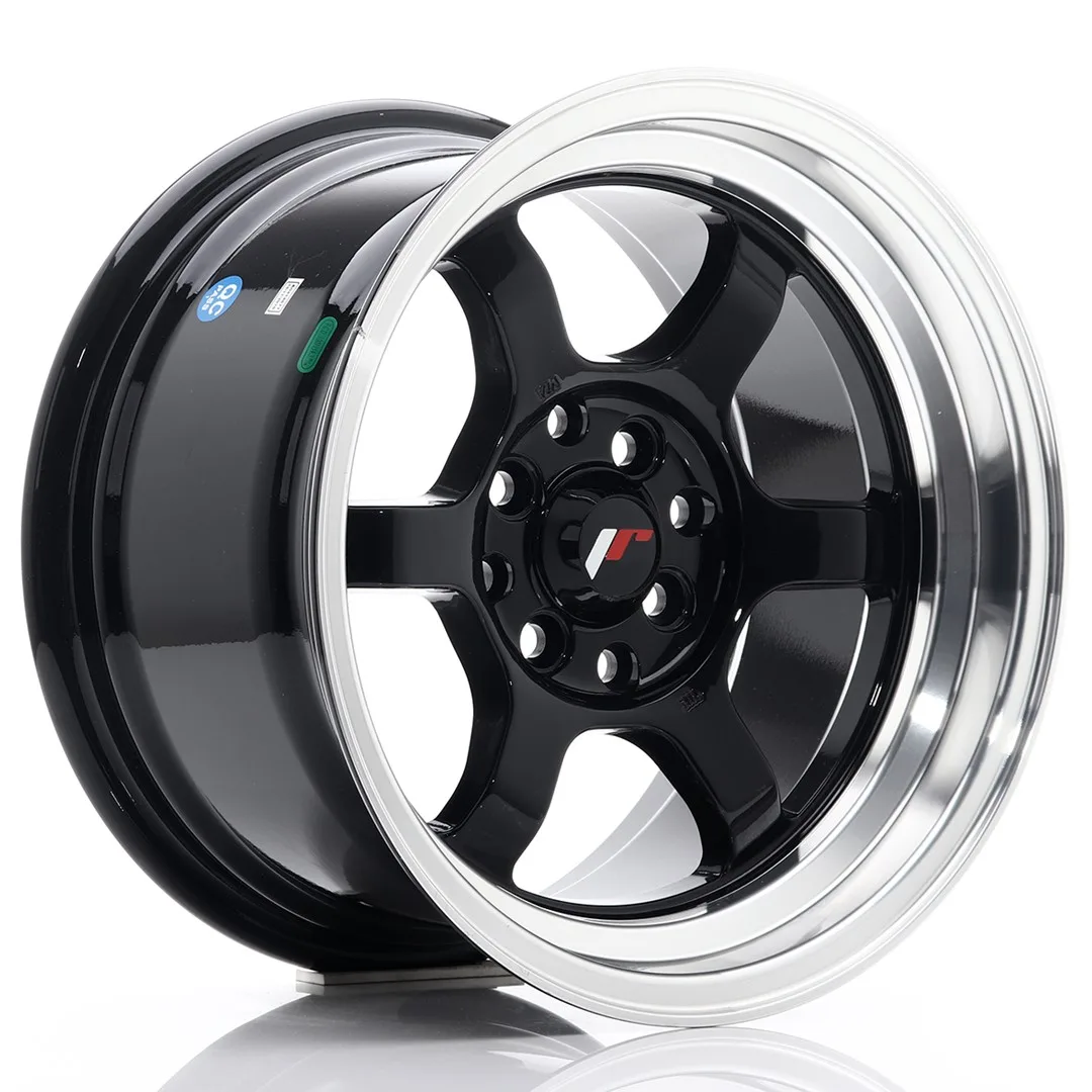 Felg Japan Racing JR12 15x8,5 ET13 4x100/114 Glans Svart