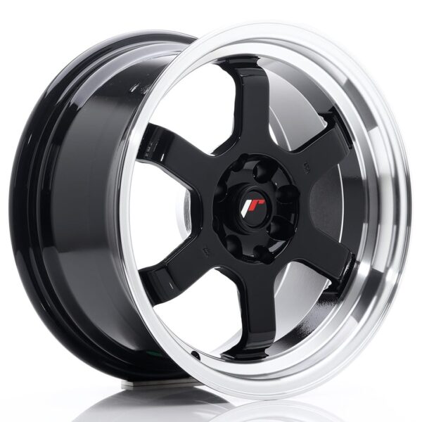 Felg Japan Racing JR12 16×8 ET15 4×100/114 Glans svart
