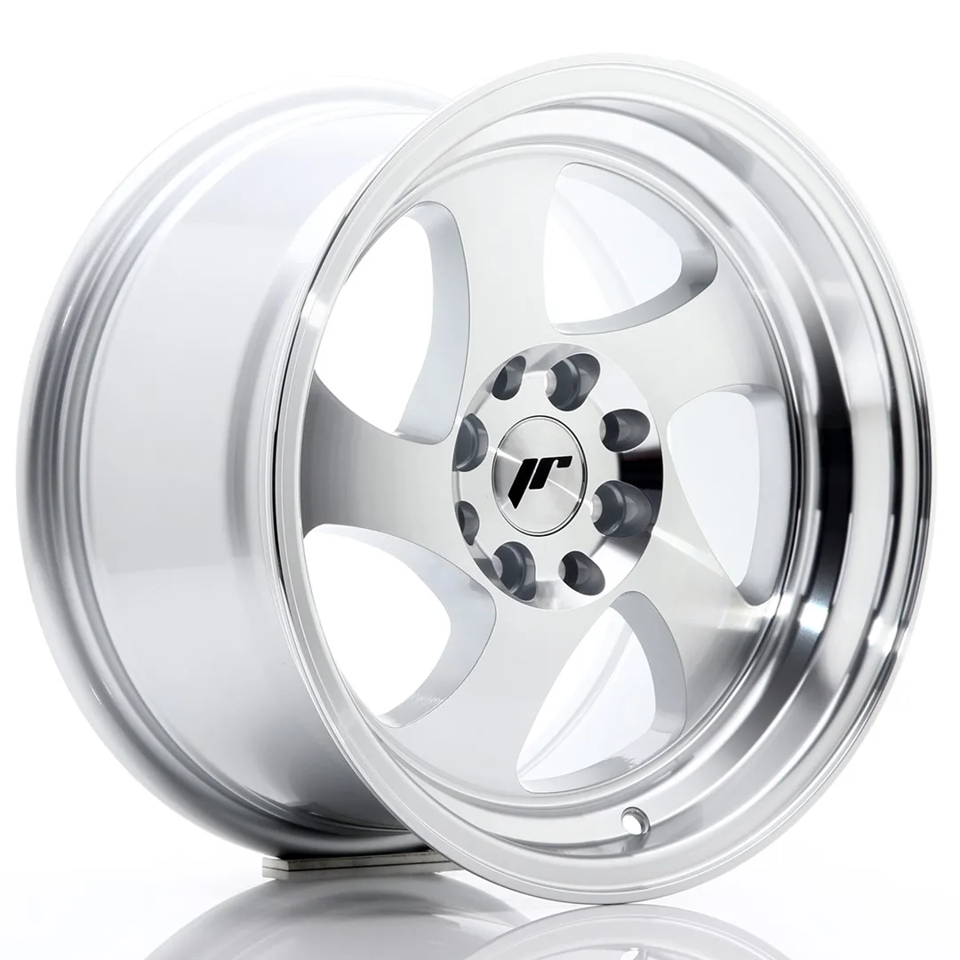 Felg Japan Racing JR15 15x8 ET20 4x100/108 maskinbearbeidet sølv