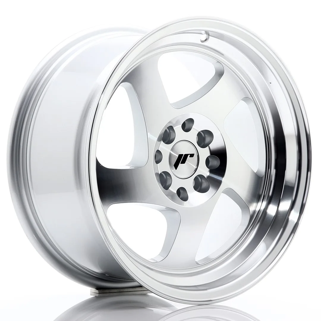 Felg Japan Racing JR15 16x8 ET25 4x100/108 maskinbearbeidet sølv
