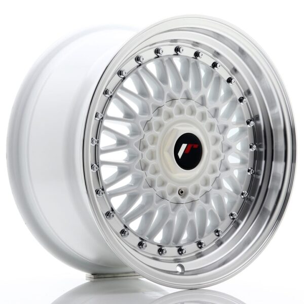 Felg Japan Racing JR9 16×8 ET25 4×100/108 Hvit med bearbeidet leppe