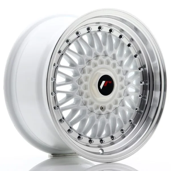 Felg Japan Racing JR9 16x8 ET25 4x100/108 Hvit med bearbeidet leppe