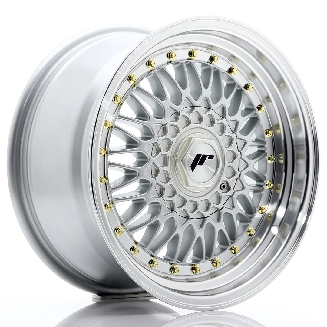 Felg Japan Racing JR9 16x8 ET25 5x100/114,3 sølv med bearbeidet leppe