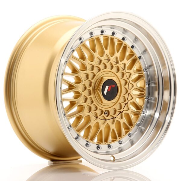 Felg Japan Racing JR9 16×9 ET20 4×100/108 gull med bearbeidet leppe