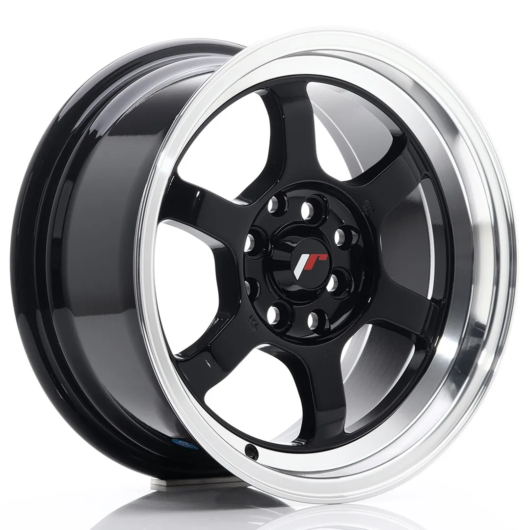 Felg Japan Racing JR12 15x7,5 ET26 4x100/108 Glans Svart