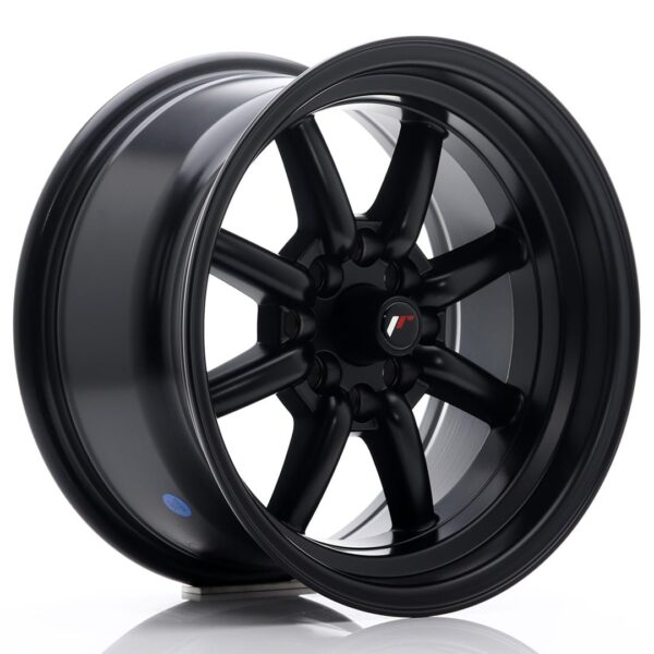 Felg Japan Racing JR19 15×8 ET0 4×100/114 Matt svart