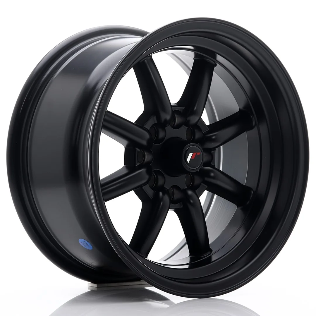 Felg Japan Racing JR19 15x8 ET0 4x100/114 Matt svart