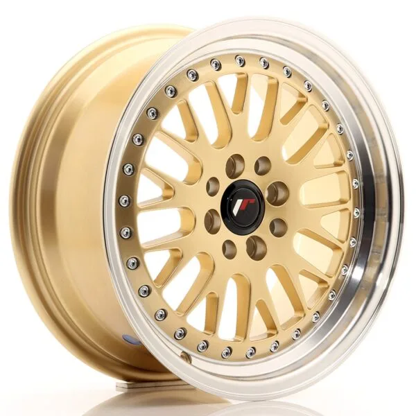 Felg Japan Racing JR10 16×7 ET30 4×100/108 gull med bearbeidet leppe