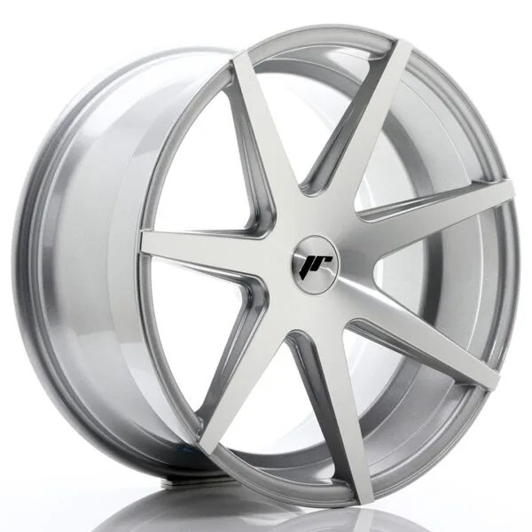 Felg Japan Racing JR20 20x10 ET20-40 5H blank sølv maskinert