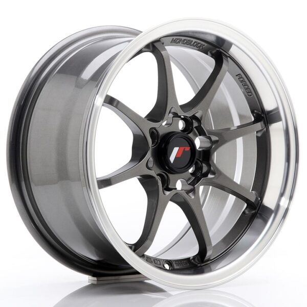Felg Japan Racing JR5 15×8 ET28 4×100 pistolmetall med bearbeidet leppe