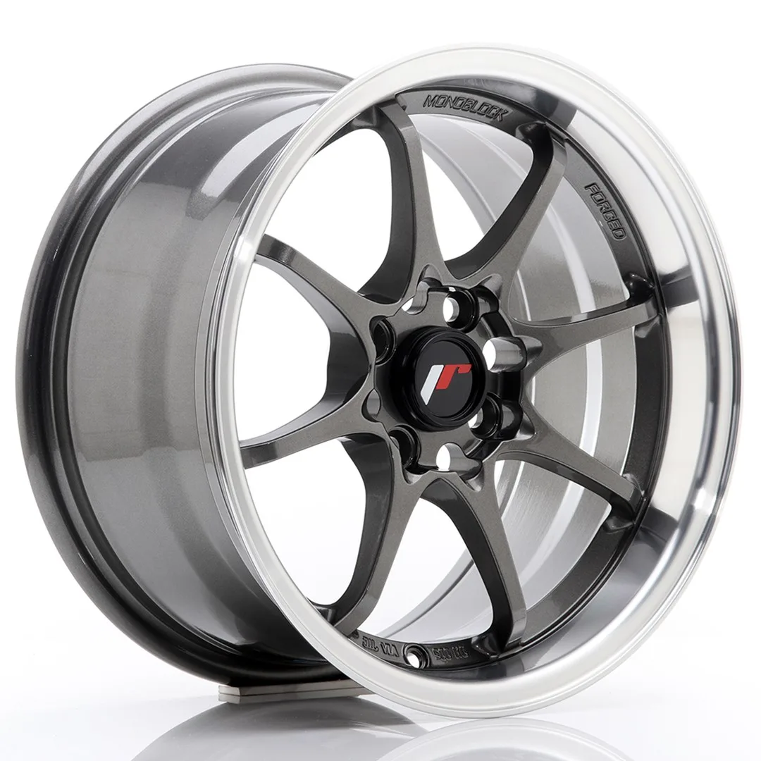Felg Japan Racing JR5 15x8 ET28 4x100 pistolmetall med bearbeidet leppe
