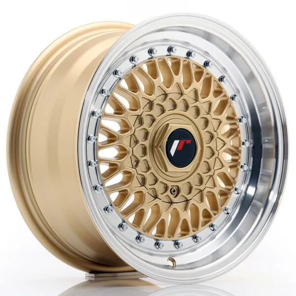 Felg Japan Racing JR9 15×7 ET20 BLANK Gold med Machined Lip