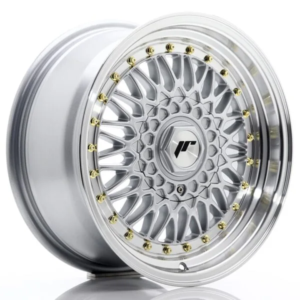 Felg Japan Racing JR9 16×7,5 ET25 4×100/108 sølv med bearbeidet leppe