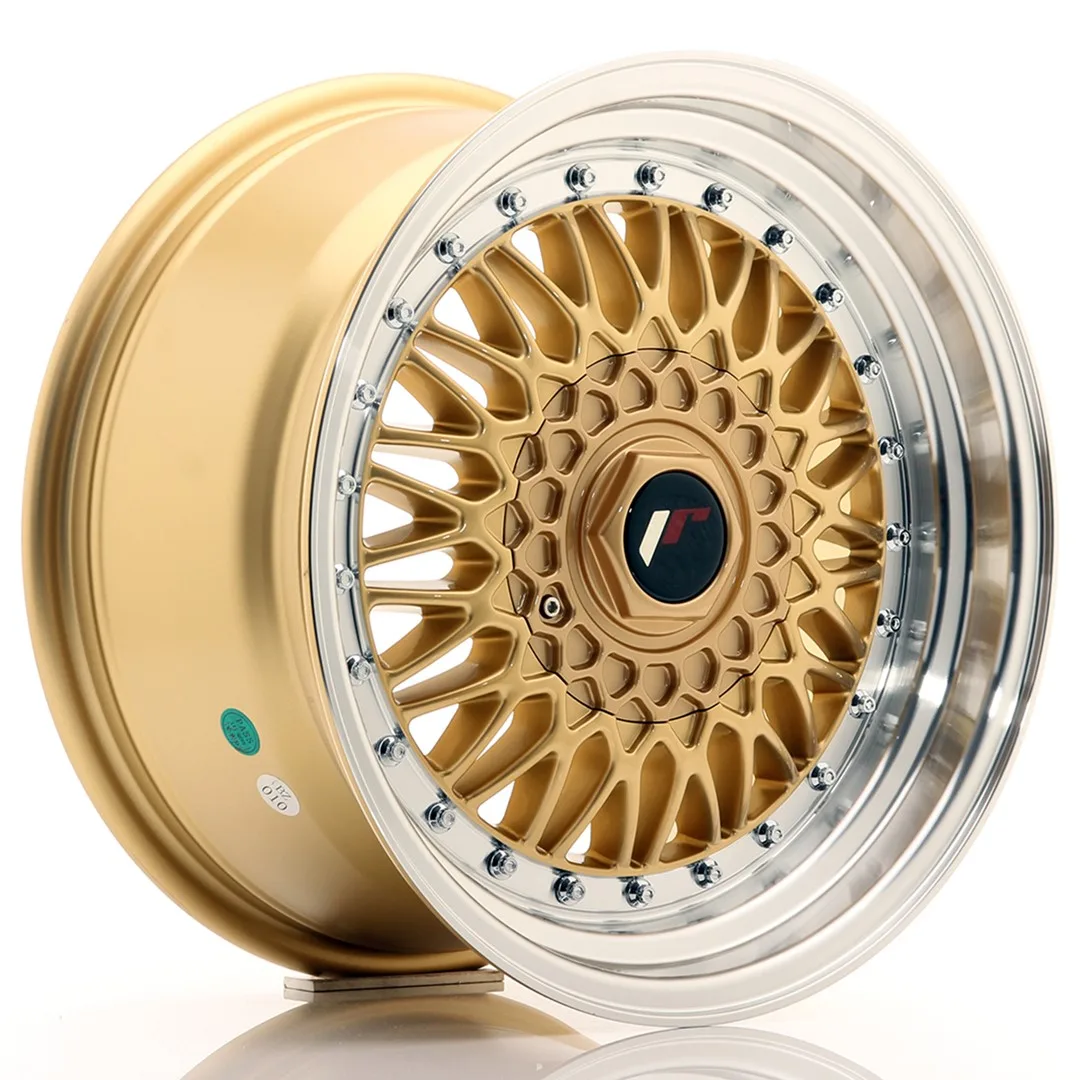 Felg Japan Racing JR9 16x8 ET25 BLANK Gold med Machined Lip