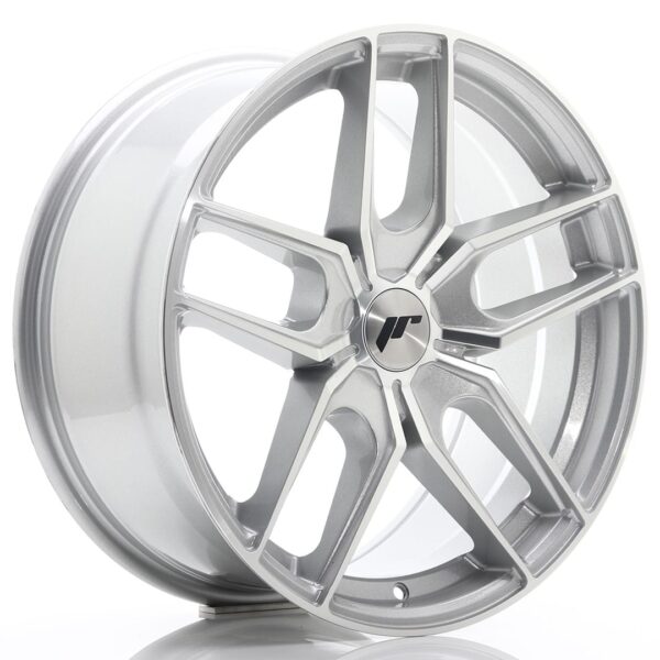 Felg Japan Racing JR25 18×8,5 ET20-40 5H BLANK Sølvbearbeidet front