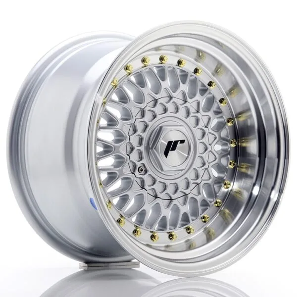 Felg Japan Racing JR9 15×9 ET10 BLANK Sølv med Machined Lip