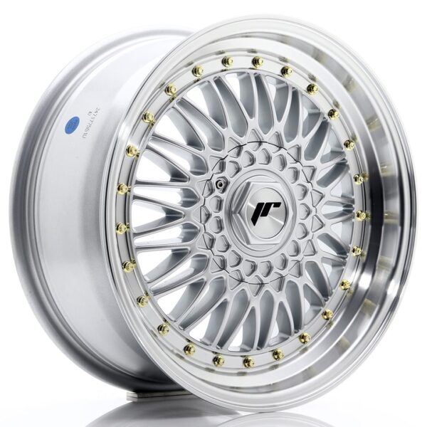 Felg Japan Racing JR9 17×7,5 ET35 4×100/108 sølv med bearbeidet leppe